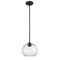 Z-Lite Chloe Pendant, 1-Light, 10 In.W x 9.5 In.H, Matte Black/Clear 490P10-MB - alternate 1
